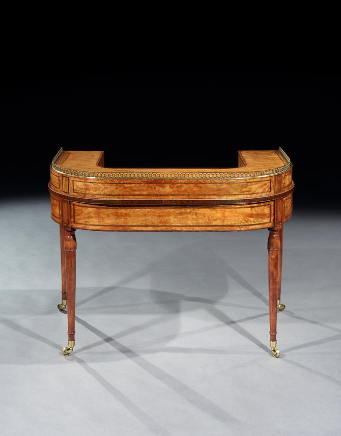 A George III small satinwood Carlton house writing table attributed to Gillows | MasterArt